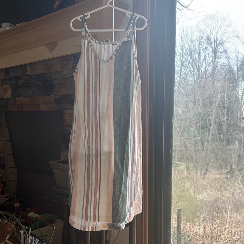 ROXY. Striped Sleeveless Dress